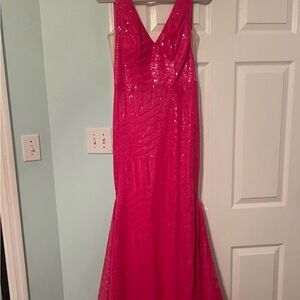 Stunning Pink Sequin Gown